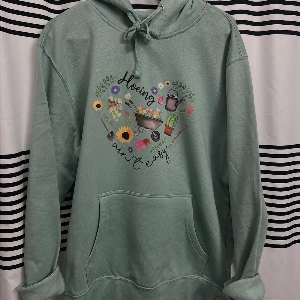 Green Gardening Graphic Hoodie